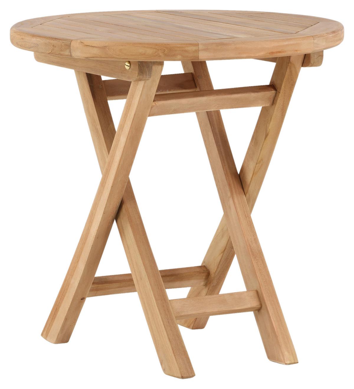 Gartenbeistelltisch Kenya - Teakfarben, KONVENTIONELL, Holz (50/50/50cm) - Gardenson
