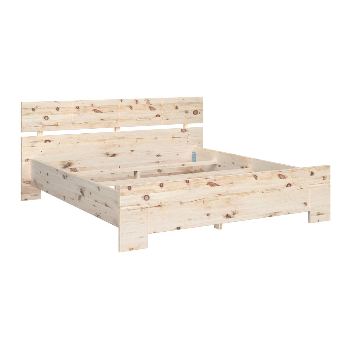 Bett Sonja Naturfarben, B/L: 200x207 cm - Naturfarben, KONVENTIONELL, Holz (200/207cm)