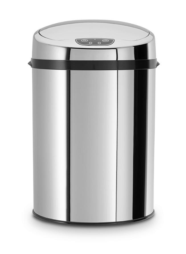 ODPADKOVÝ KÔŠ IR SENSOR - INOX - 30L - čierna/strieborná, Trend, kov/plast (31/31/61,5cm) - Echtwerk