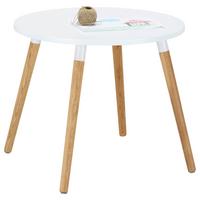 DETSKÝ STÔL CHILD - biela/prírodná farba, Modern, drevo/kompozitné drevo (60/46/60cm) - Zandiara