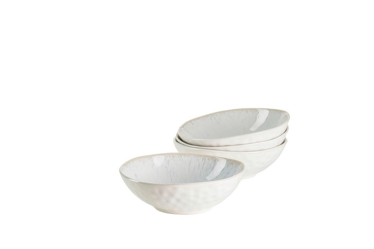 Schüsselset Steinzeug 4--Teilig. Weiß D: 17,5 cm - Weiß, Basics, Keramik (17,5/5,5cm) - Mäser