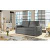 Schlafsofa Wave Grau, B: 150 Cm - Schwarz/Grau, Design, Textil (150/90/90cm) - MID.YOU
