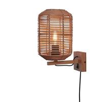 Wandleuchte Tanami/w25/n - Naturfarben, Trend, Naturmaterialien (18/25/25cm) - Good & Mojo