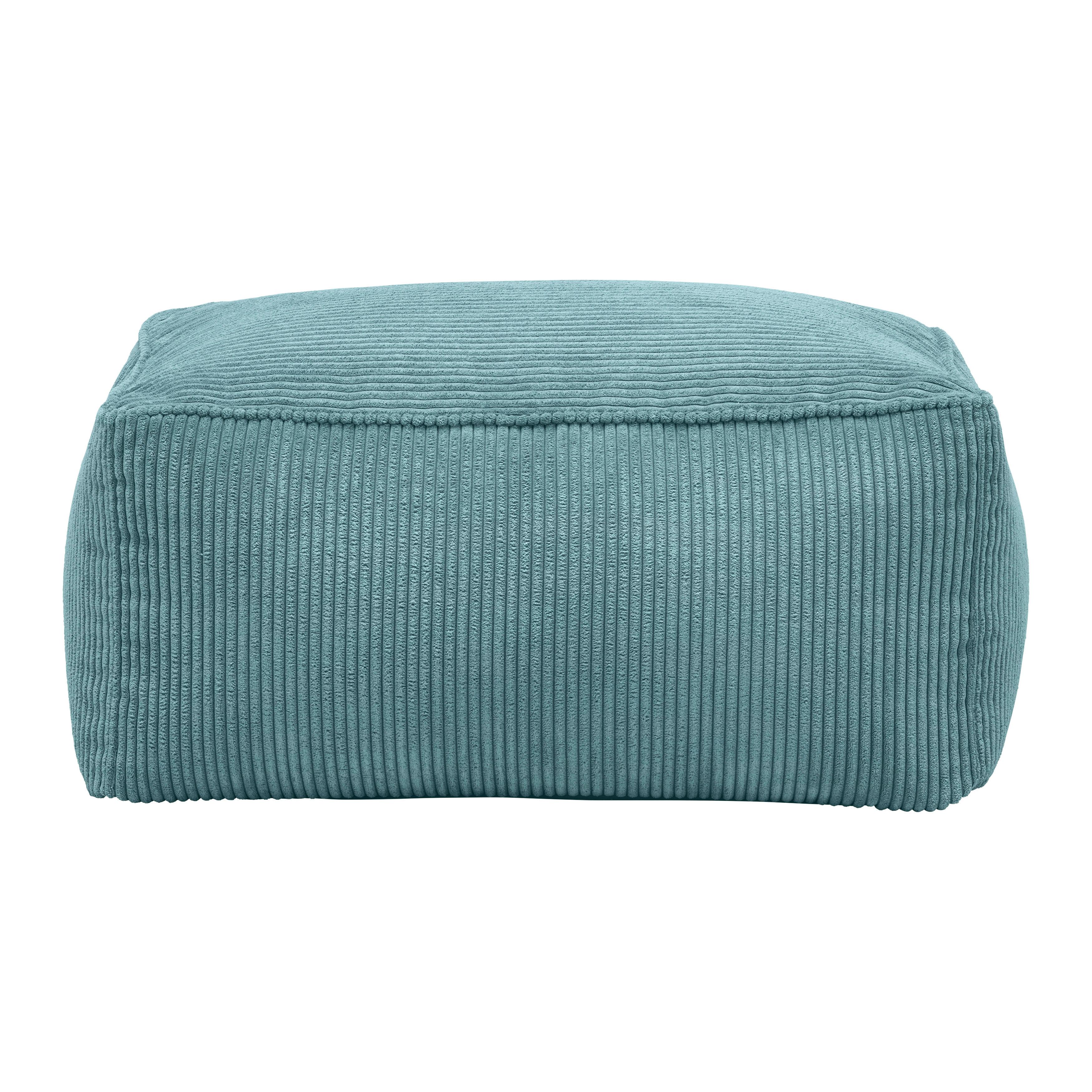 Taburetka CAROLINE, petrolej.menčester, max. 80 kg - petrolejová, Modern, textil (80/38/50cm) - Mömax