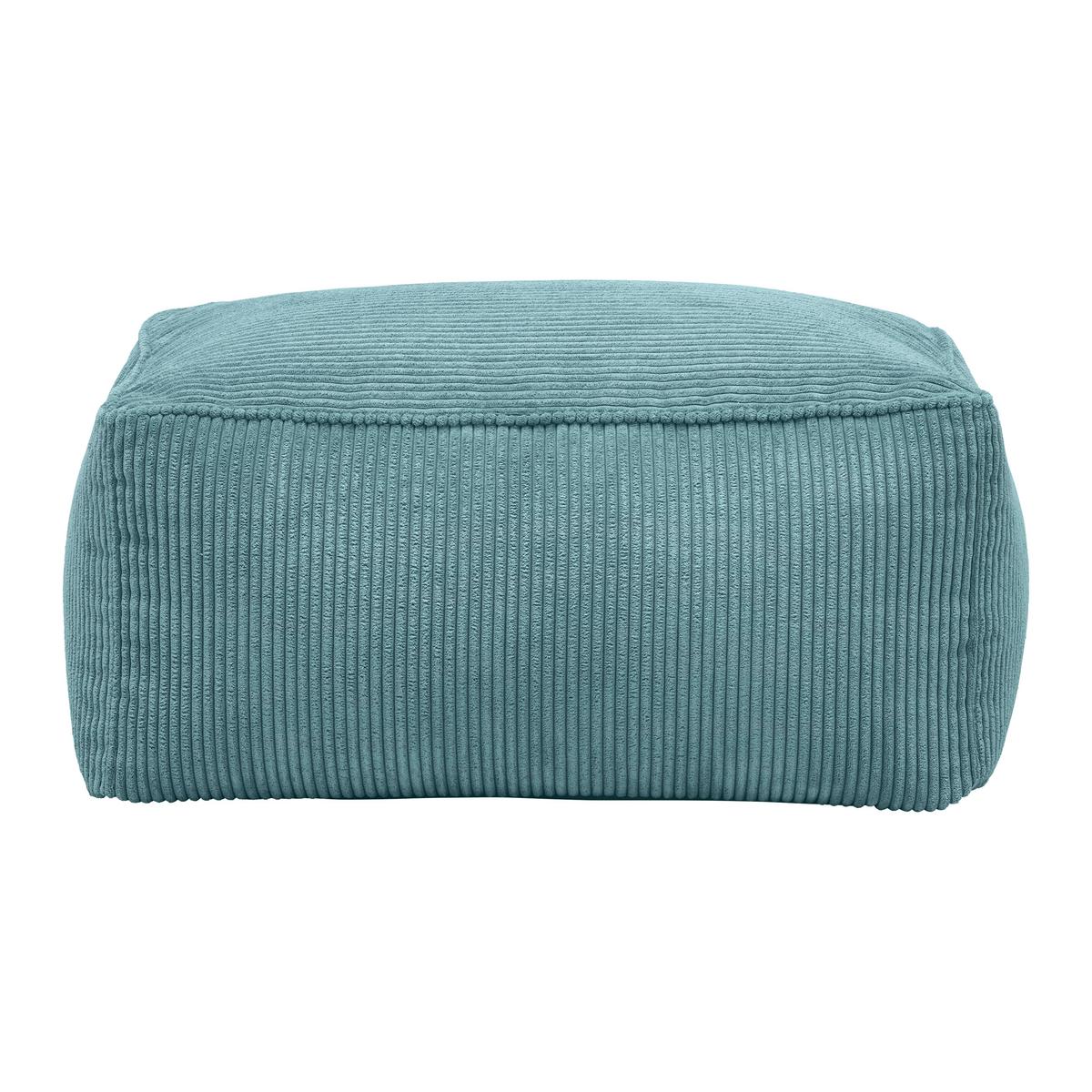 Taburet CAROLINE, petrolej.manšestr, max. 80 kg - petrolej, Moderní, textil (80/38/50cm) - Mömax
