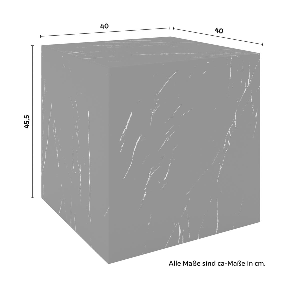 KONFERENČNÍ STOLEK EZRA - černá, Moderní, kompozitní dřevo (40/45,5/40cm) - Bessagi Home