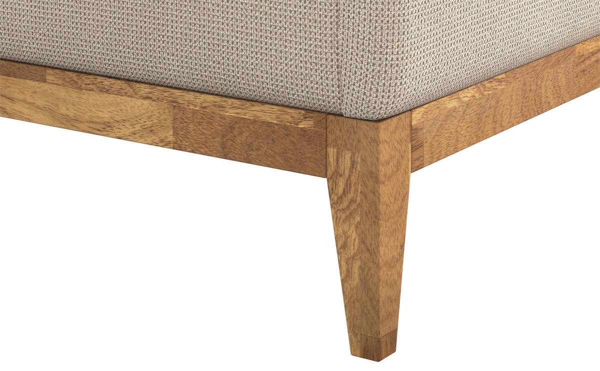 Polsterbett mit Bettkasten Jupiter 160x200 cm Beige - Eichefarben/Beige, MODERN, Holz/Holzwerkstoff (160/200cm) - MID.YOU