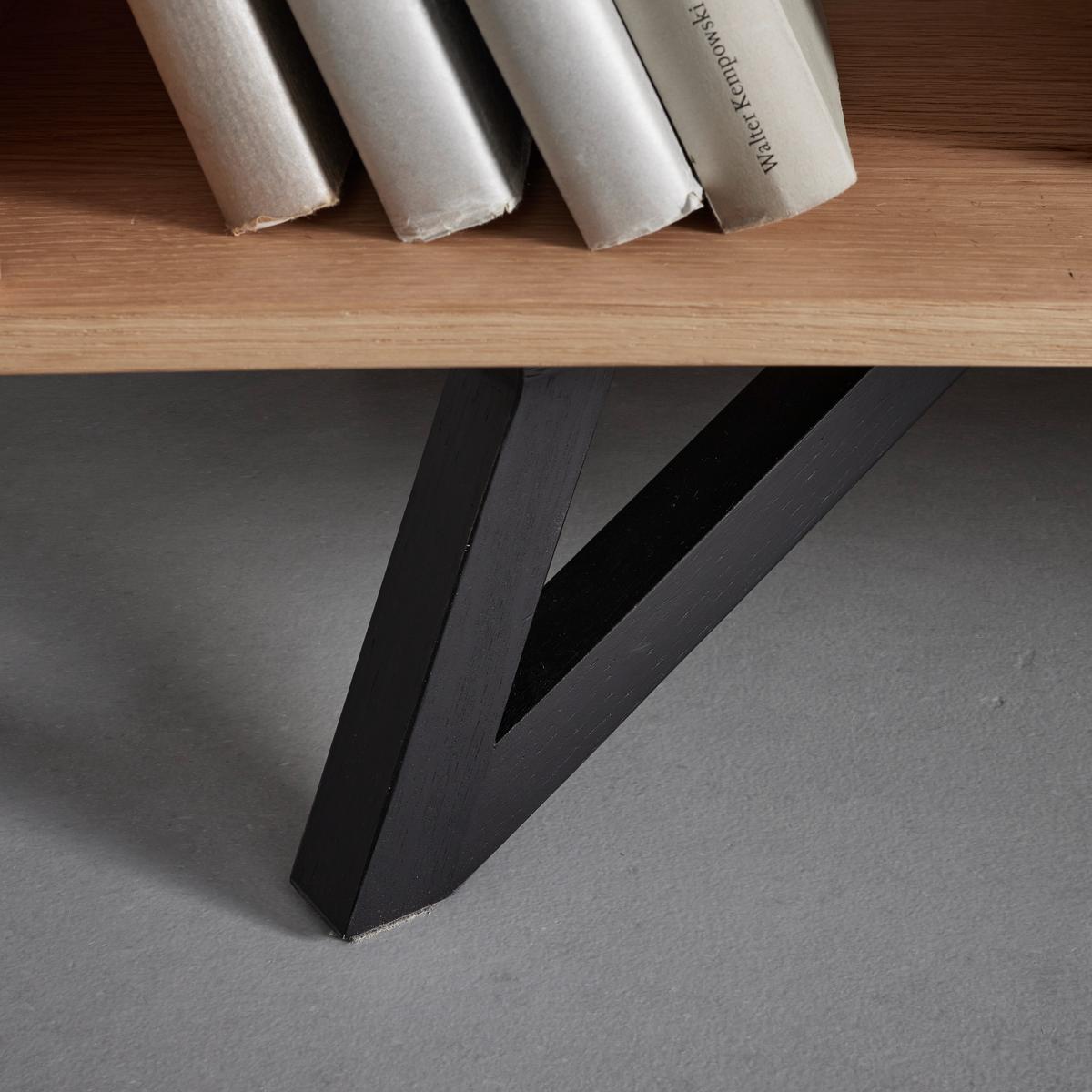 Komoda EMILIO dub - čierna/farba duba, Modern, kov/drevo (115/150/40cm) - Bessagi Home