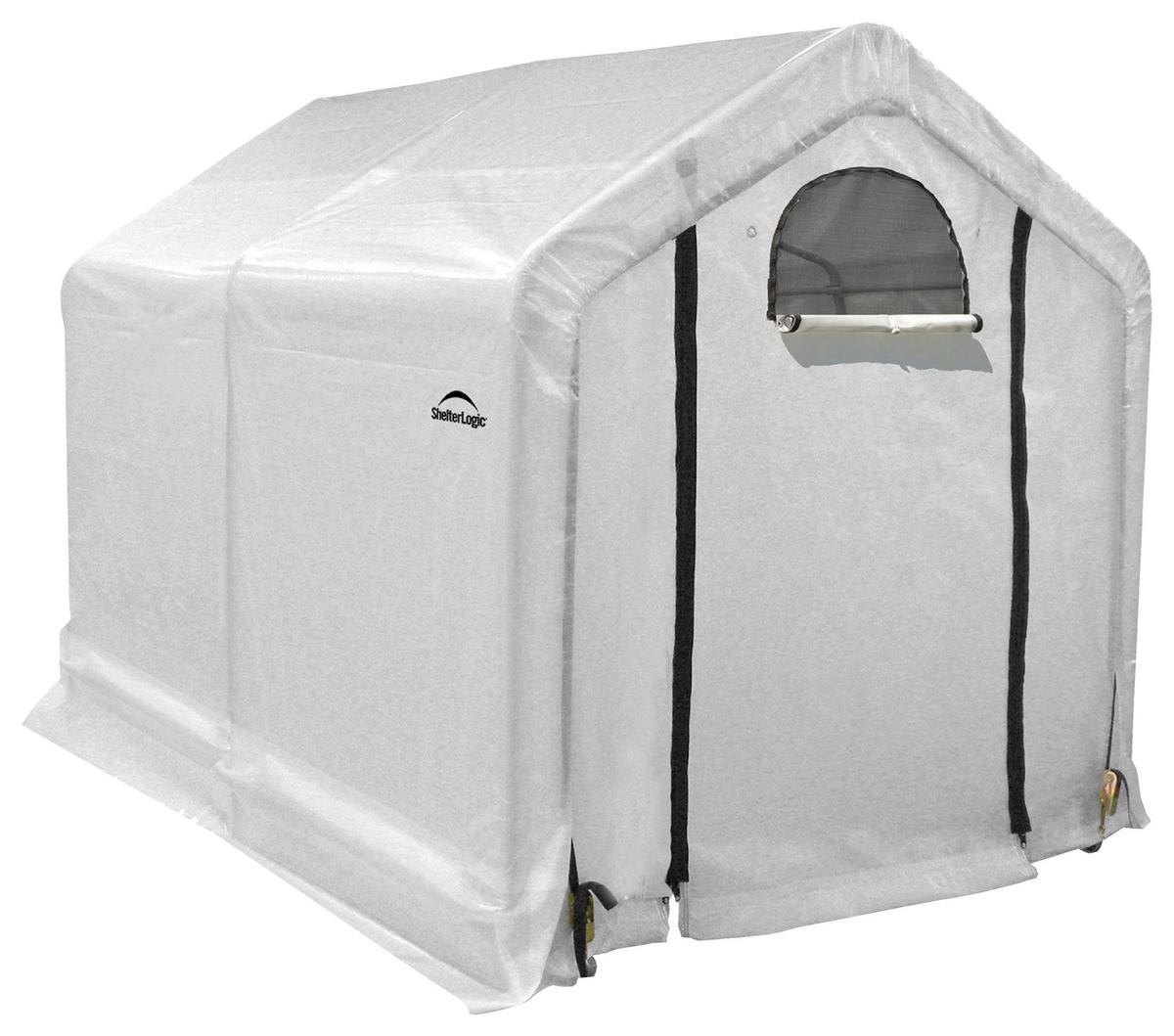 Gewächshaus 180x200x240 cm Kunststoff - Weiß, Basics, Kunststoff (180/200/240cm)