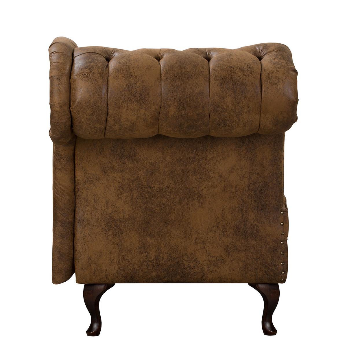 Récamiere Pako Braun B: 185cm - Braun, Design, Textil (185/93/75cm) - Livetastic