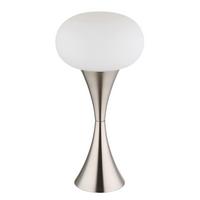 Tischleuchte 21027n - Opal/Schwarz, Design, Glas/Kunststoff (18/36,9cm) - Globo