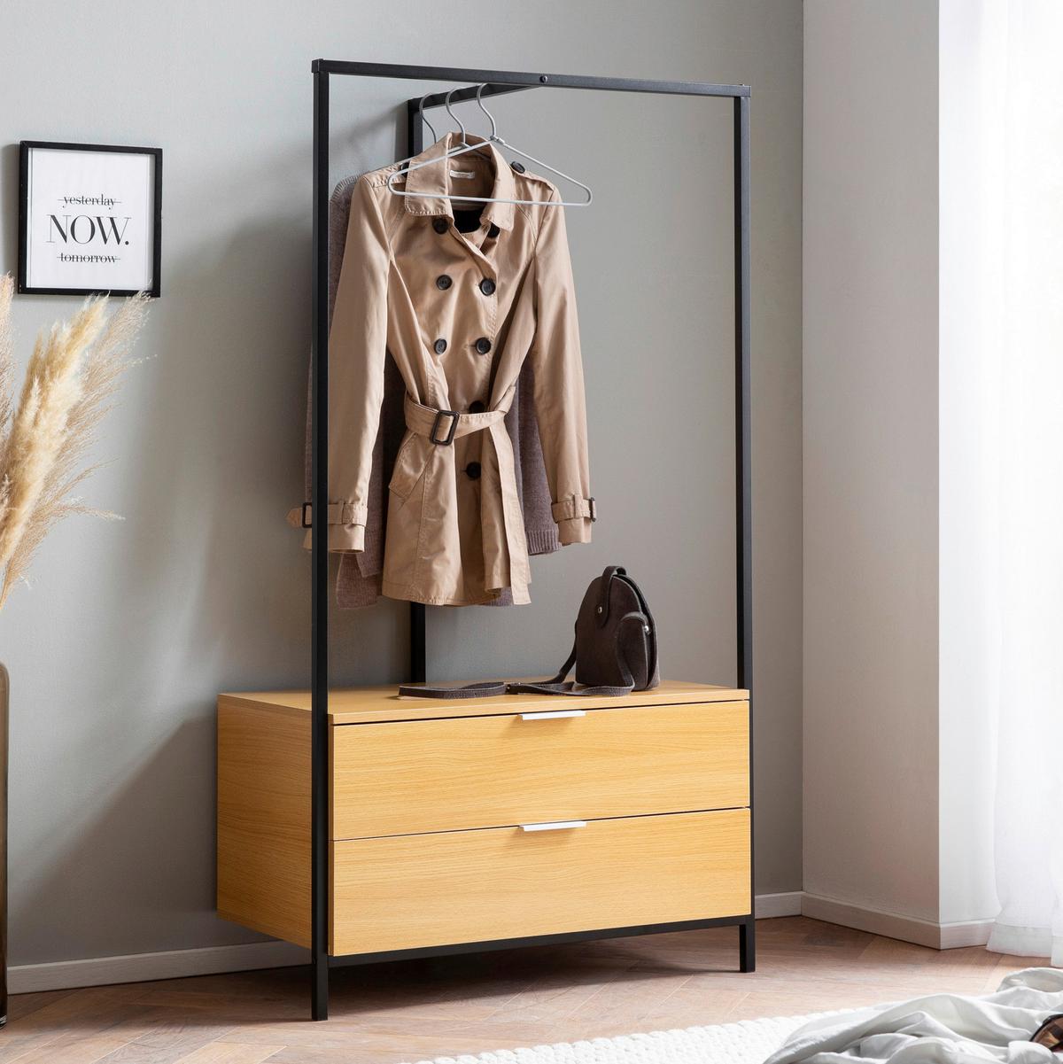 Garderobe Wl6.903 - Eichefarben, Design, Holzwerkstoff (85/152/44cm) - Livetastic