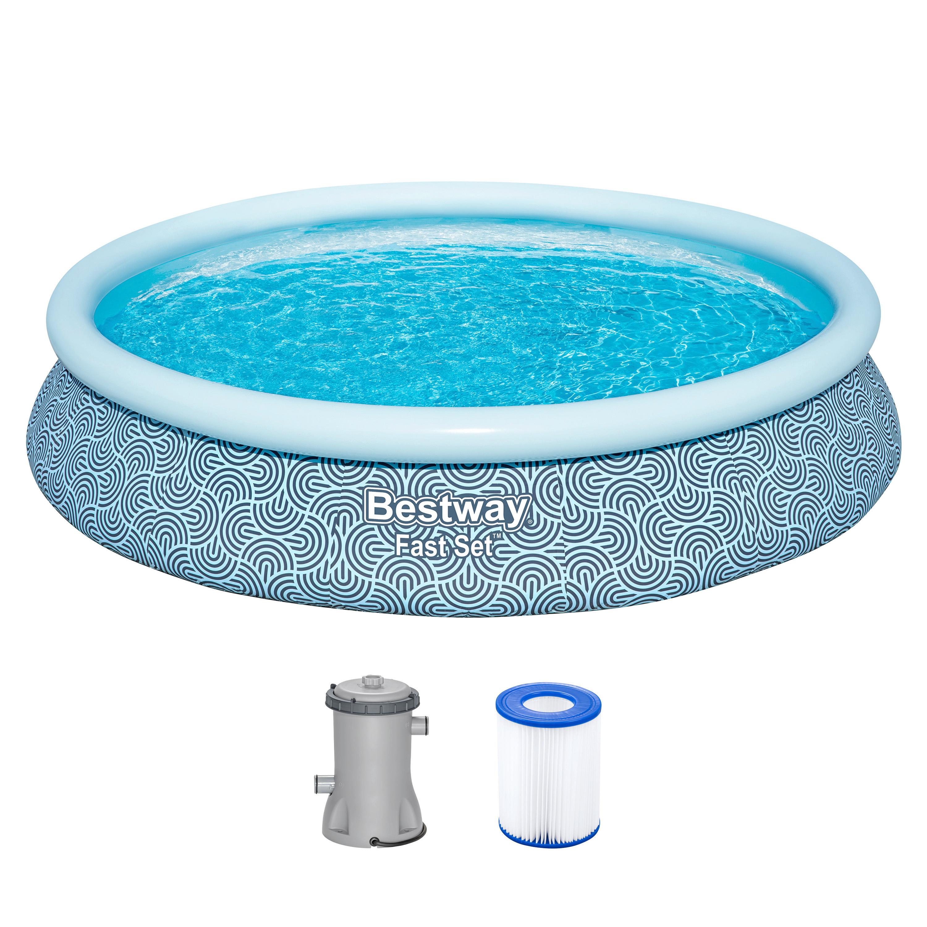 Aufstellpool-Set FastSet™ mit Filterpumpe, DxH 457x84 cm