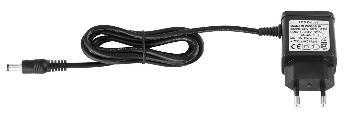 LED-Schreibtischlampe dimmbar Schwarz/Alufarben, Touch - Schwarz/Alufarben, Basics, Kunststoff/Metall (50/19,2/90,5cm) - Globo