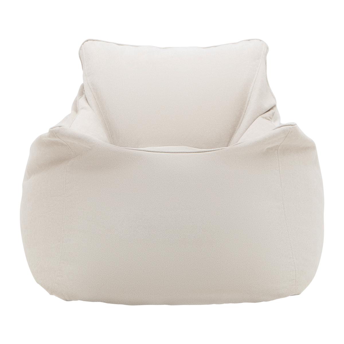 Sedací vak STORVIK, béžová, max. 90 kg - sivobiela/béžová, Modern, textil (100/75/100cm) - Mömax