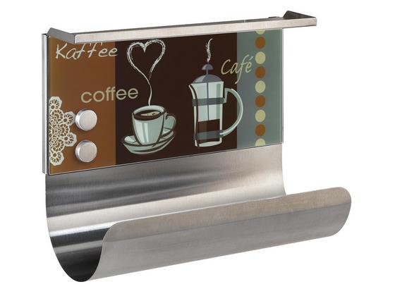 Küchenrollenhalter Kaffeeduft Magnetisch - Multicolor, MODERN, Glas/Metall (30/14,5/26cm) Küchenrollenhalter Kaffeeduft Magnetisch - Multicolor, MODERN, Glas/Metall (30/14,5/26cm)