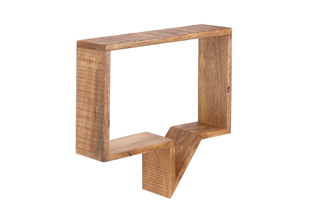 Wandregalset Naturfarben B: 46-39 cm - Naturfarben, Design, Holz (50-40/46-39/13-13cm) - Livetastic