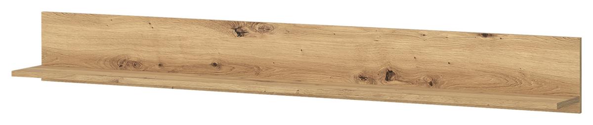 Wandregal Luci Weiß Eiche Artisan B: 160 cm - Eiche Artisan, Trend, Holzwerkstoff (160/20/20cm) - MID.YOU
