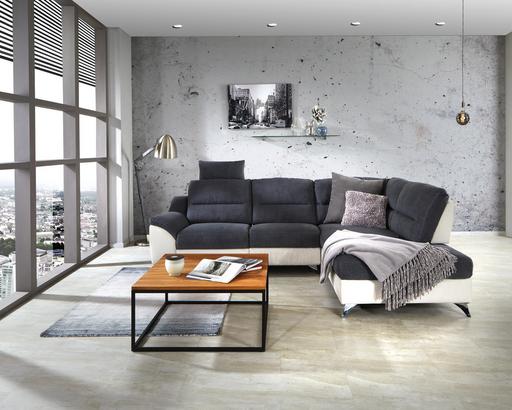 Wohnlandschaft mit Ottomane rechts
