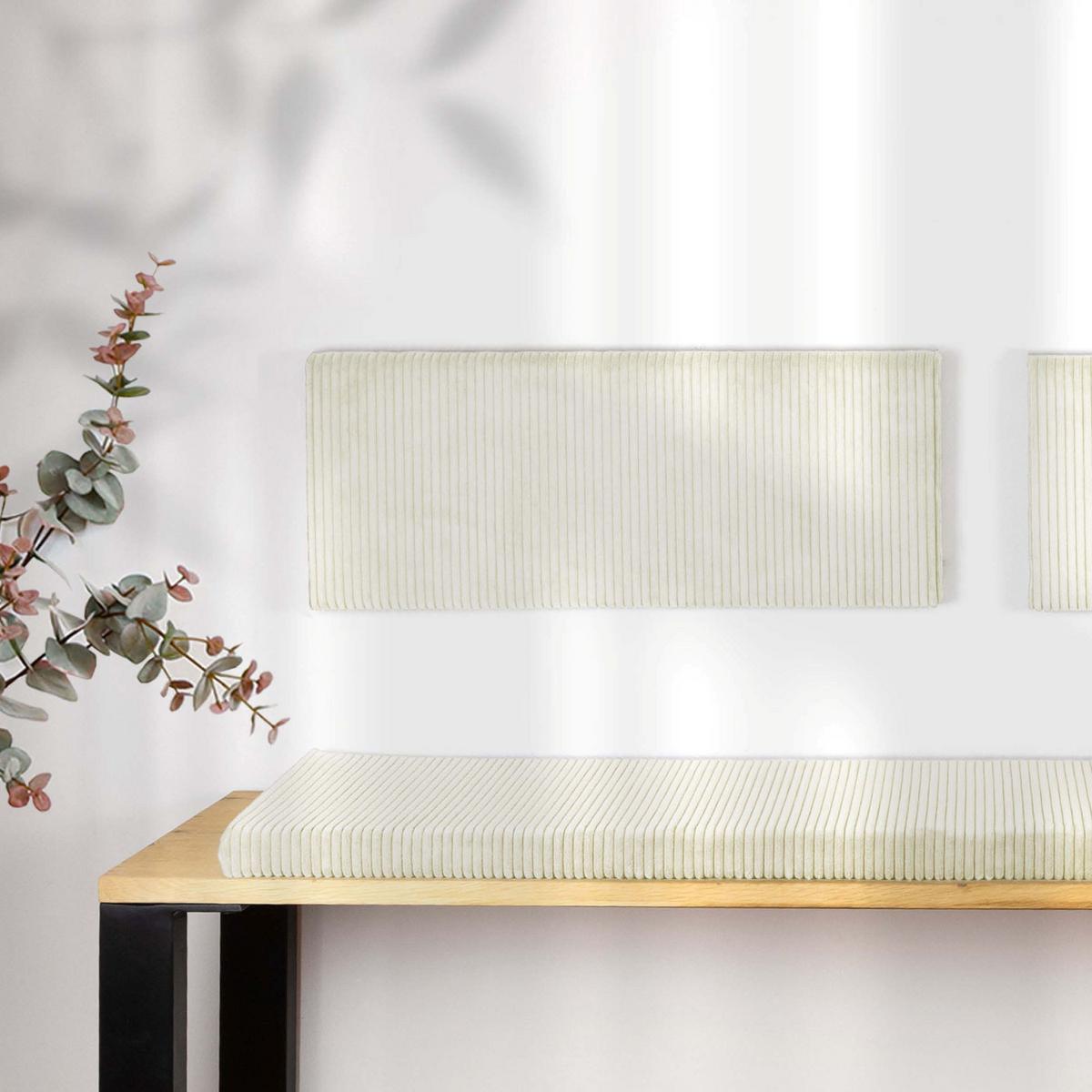 POLSTERPANEEL WANDKISSEN VANILLE - Creme, Basics, Kunststoff/Textil (75/30/5cm)