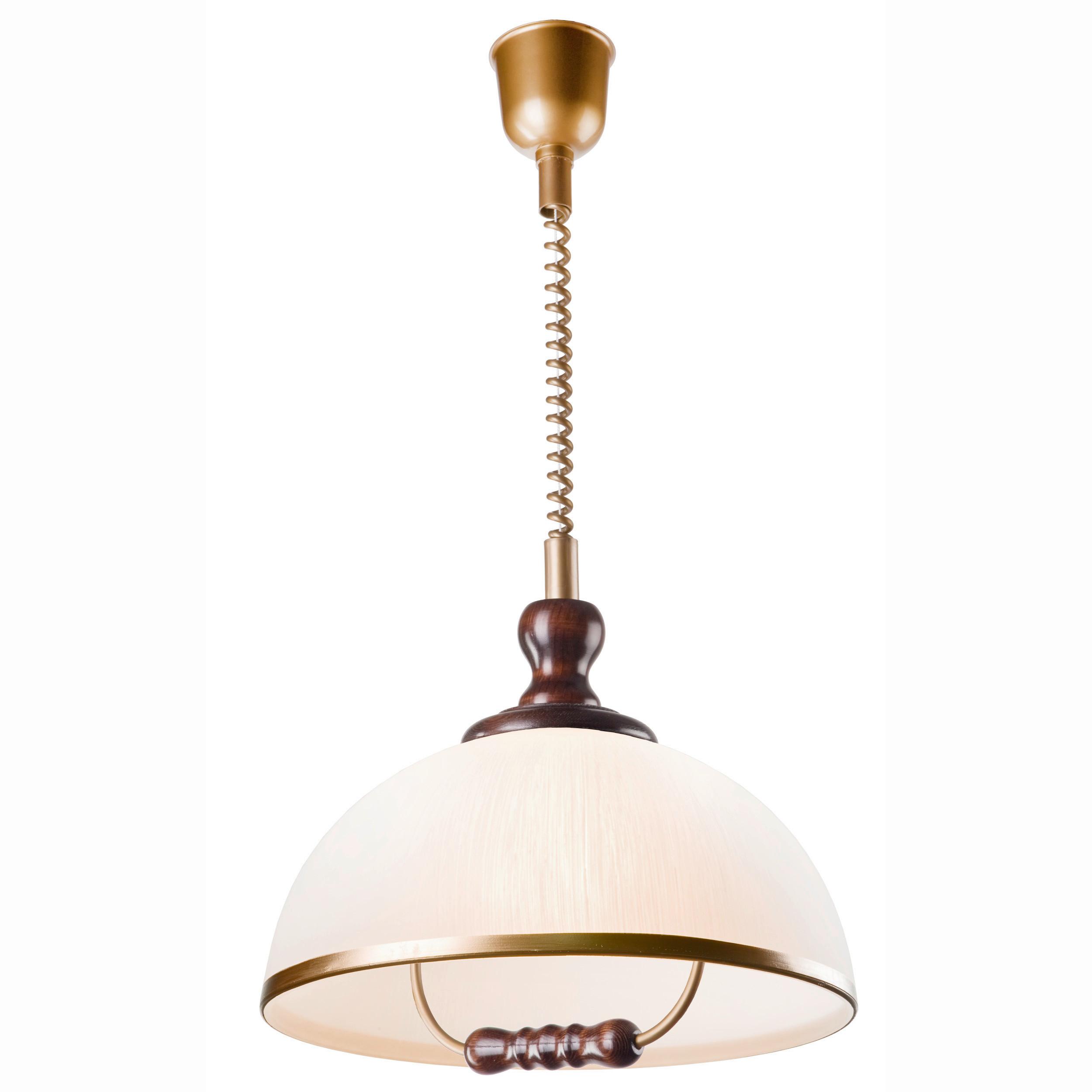 Pendelleuchte Ramona Haselnussfarben B: 30cm - Haselnussfarben, Natur, Glas/Holz (64/30/64cm)