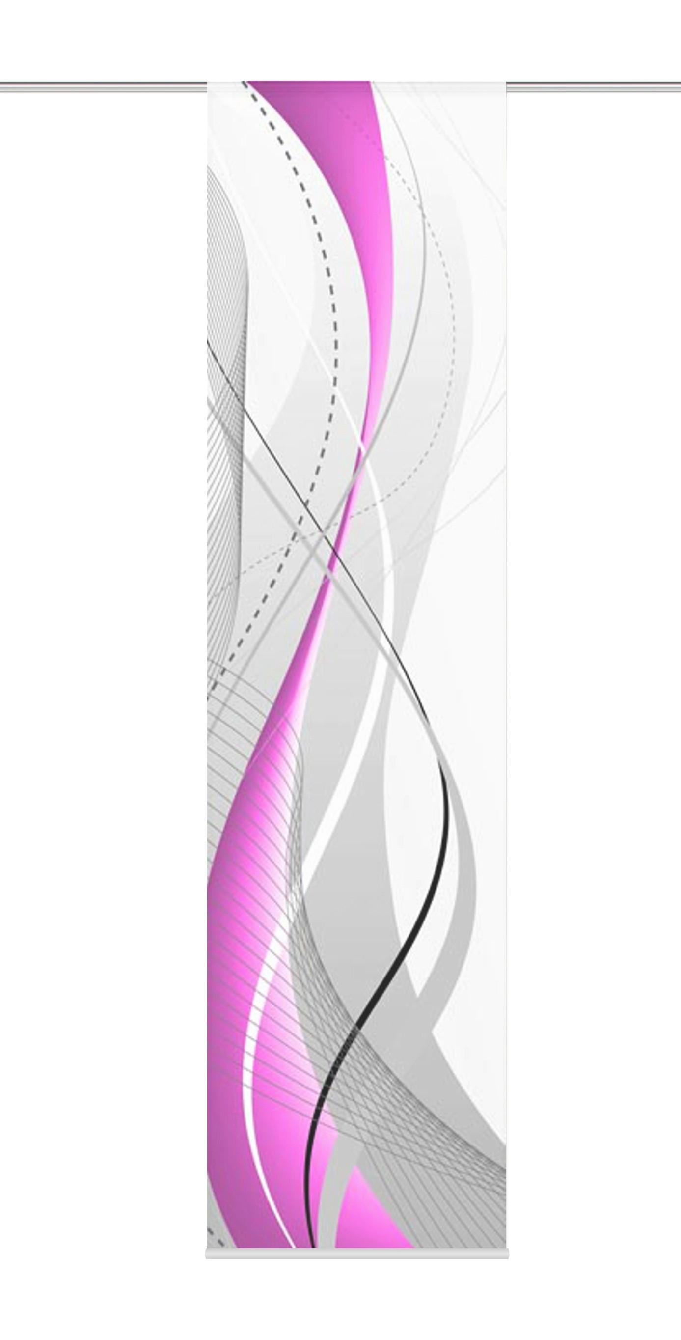 Flächenvorhang Beere Brombeere B: 60 cm - Beere/Brombeere, Design, Textil (60/245cm) - Schmidt W. Gmbh