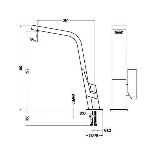 Chrómová batéria TEKA IC 915 CR - Lifestyle (30,2cm) - Teka