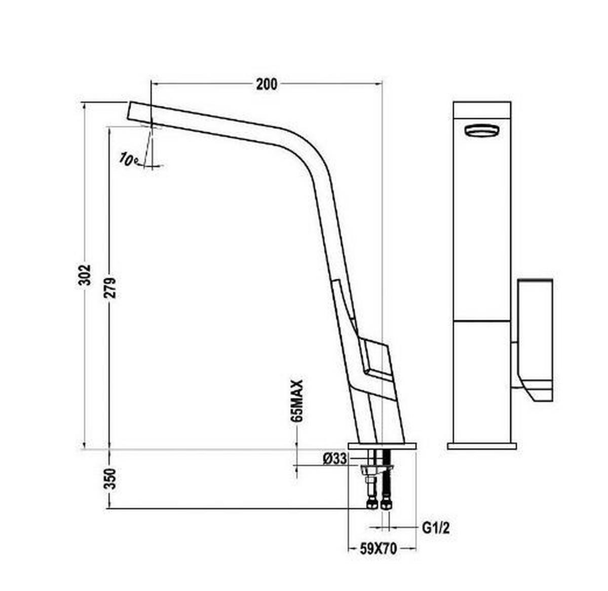 Chrómová batéria TEKA IC 915 CR - Lifestyle (30,2cm) - Teka