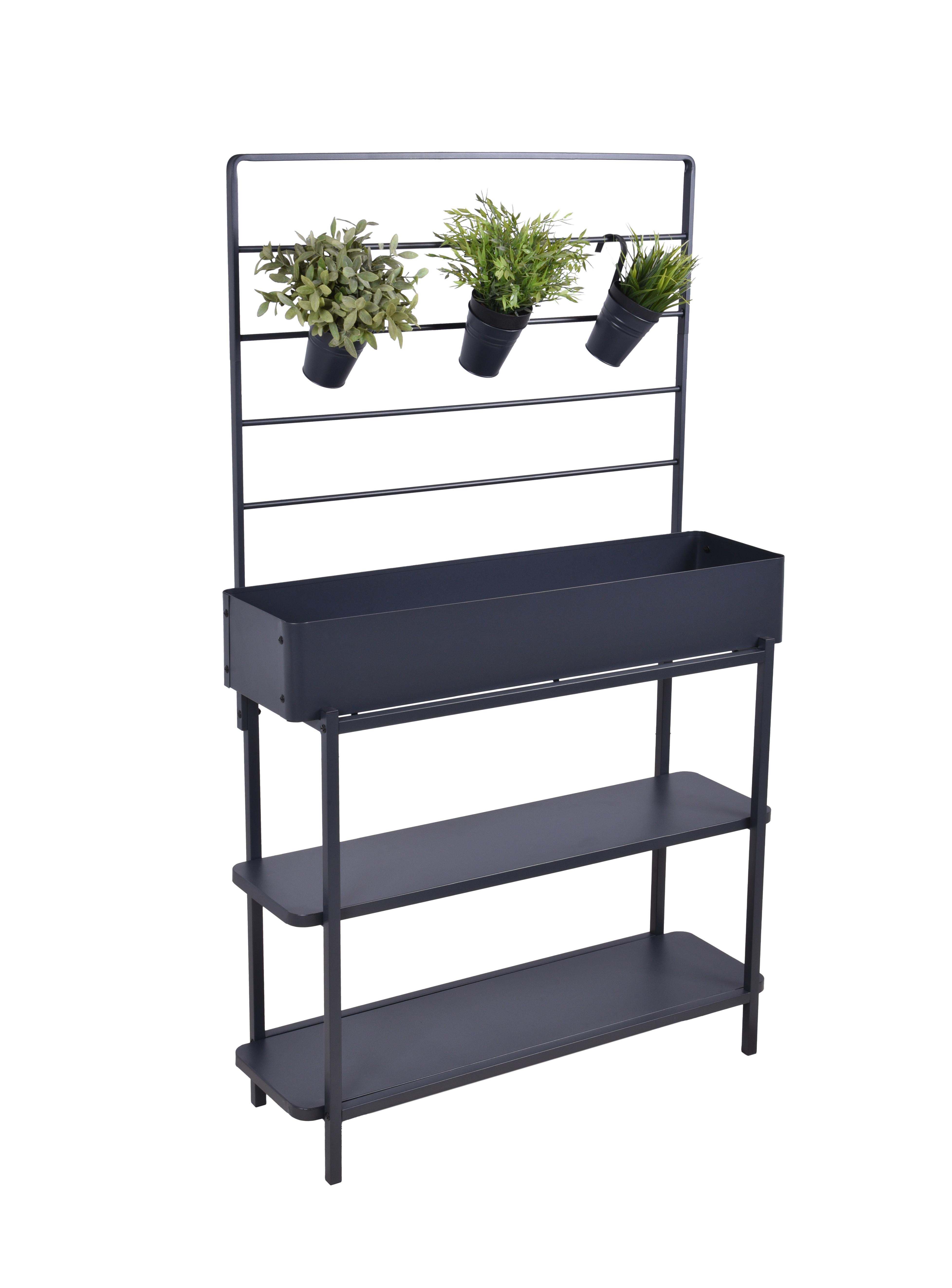 Hochbeet Hochbeet Gloria - Anthrazit, Basics, Metall (155/94,5/30cm)