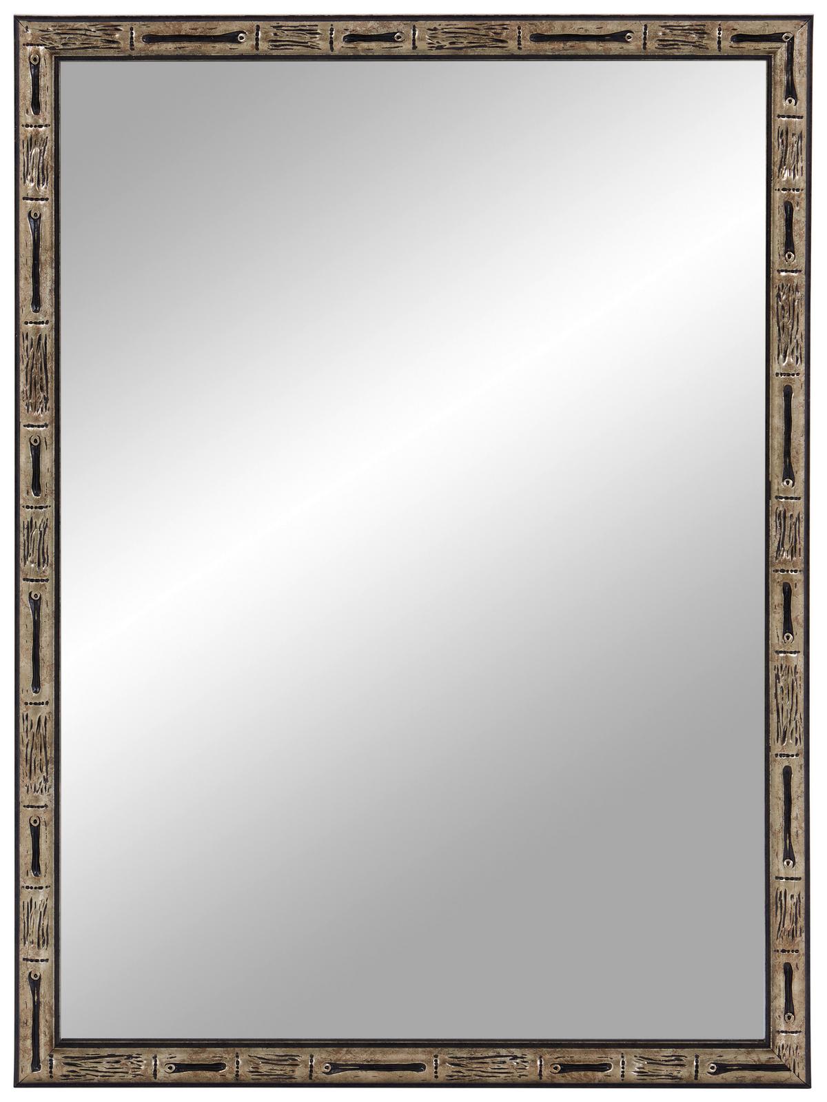 Tükör Lubny - ezüst/fekete, Modern, műanyag/Üveg (57/42cm)