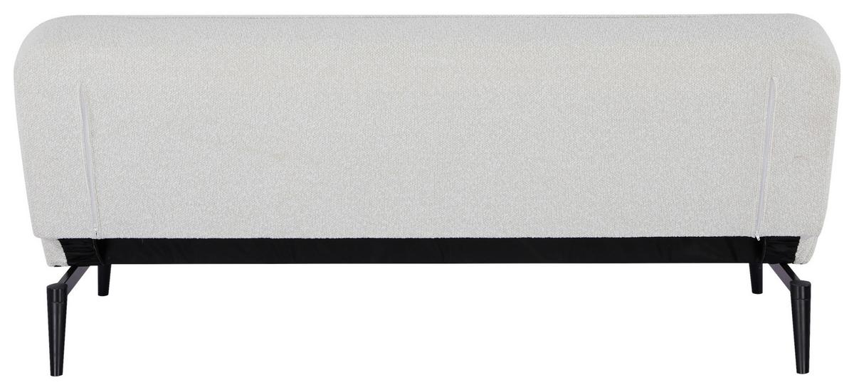 Schlafsofa Lino Beige B: 192 cm - Beige/Schwarz, Design, Holz/Textil (192/82/90cm) - Livetastic