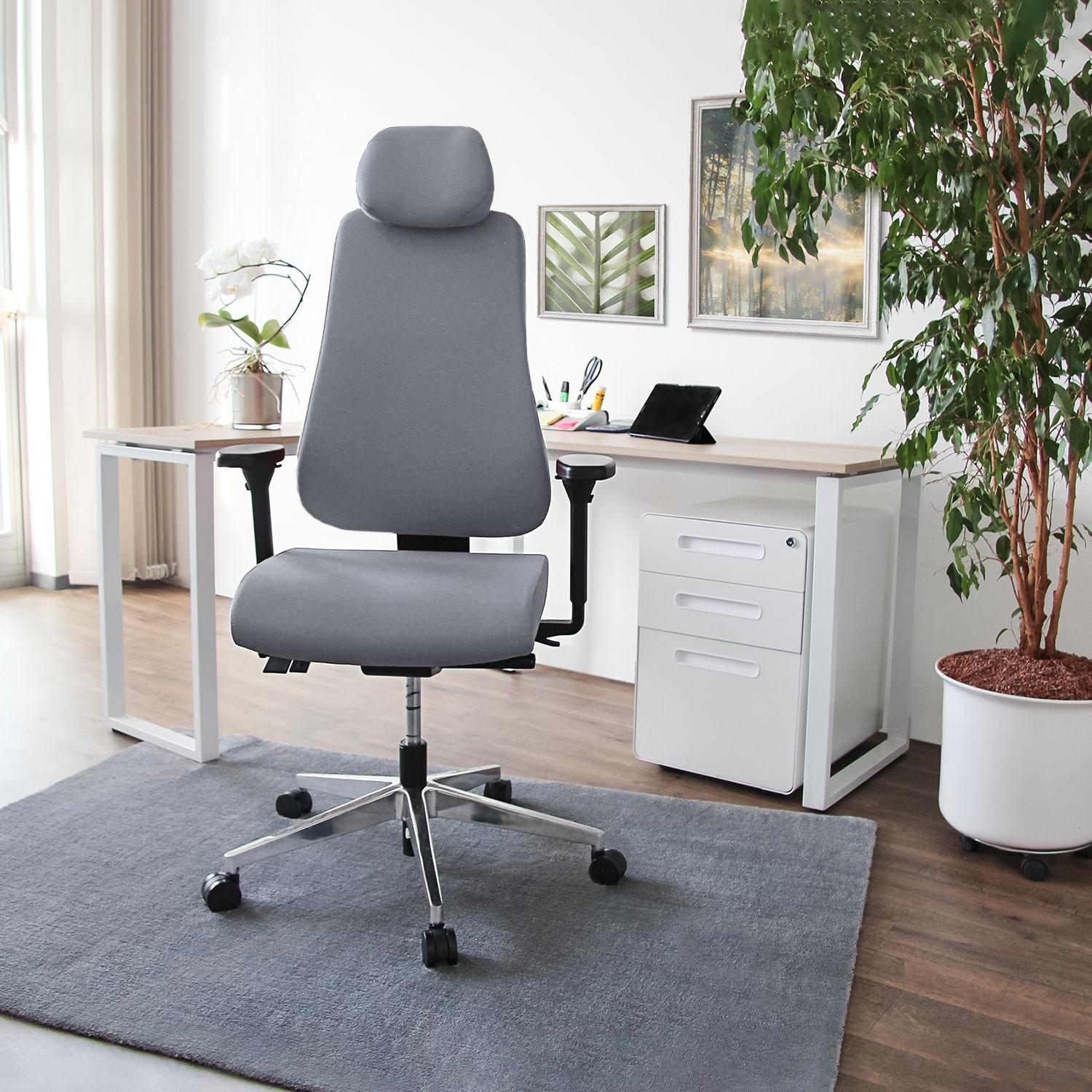 Drehstuhl Pro-Tec 400 Anthrazit - Anthrazit, MODERN, Kunststoff/Textil (70/148/65cm) - MID.YOU