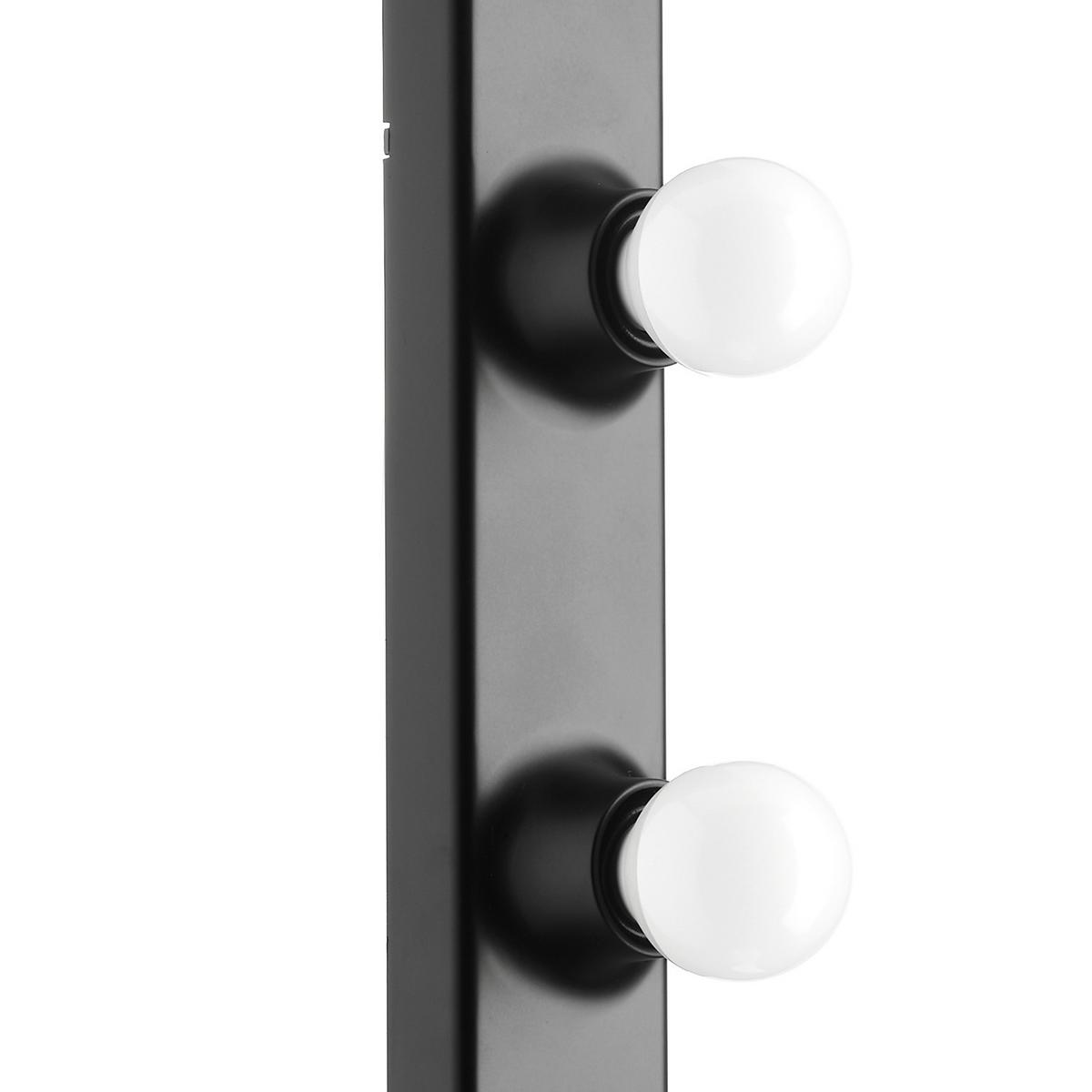 Spiegelleuchte Ip20 Schwarz 6 W 5-Flammig - Schwarz, KONVENTIONELL, Kunststoff (5/5/60cm)