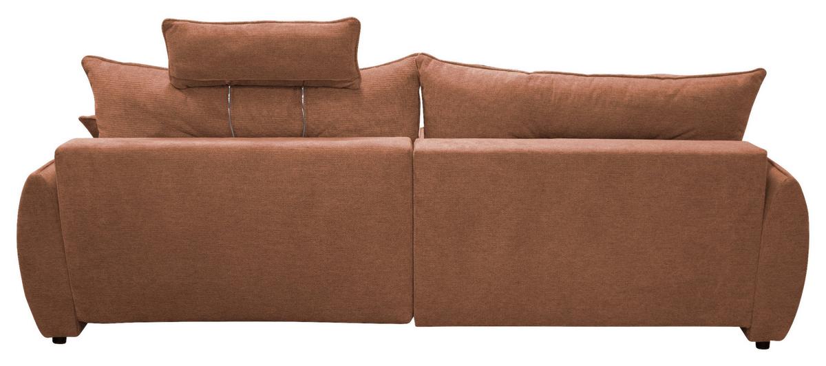 Ecksofa Fresh Rostfarben 195x264 cm - Rostfarben/Beige, Design, Textil (195/264cm) - MID.YOU