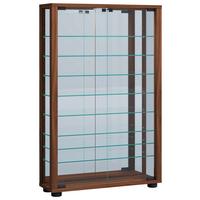 Vitrine Lumo Nussbaumfarben B: 59 cm - Nussbaumfarben, MODERN, Glas/Holzwerkstoff (59/91,3/18cm) - MID.YOU