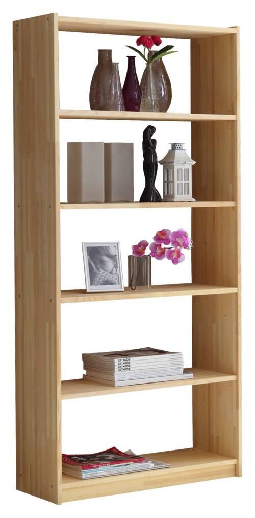 Regal B: 80 cm Kiefer Natur - Naturfarben, MODERN, Holz (80/179/31cm) - MID.YOU