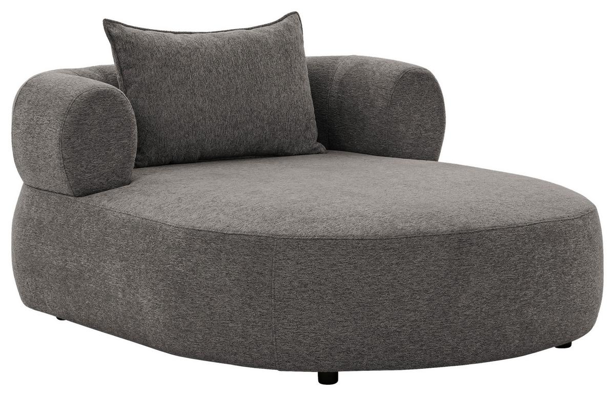Xxl-sessel Ferro Anthrazit B: 122 Cm - Anthrazit/Schwarz, Design, Textil (122/76/156cm) - Livetastic