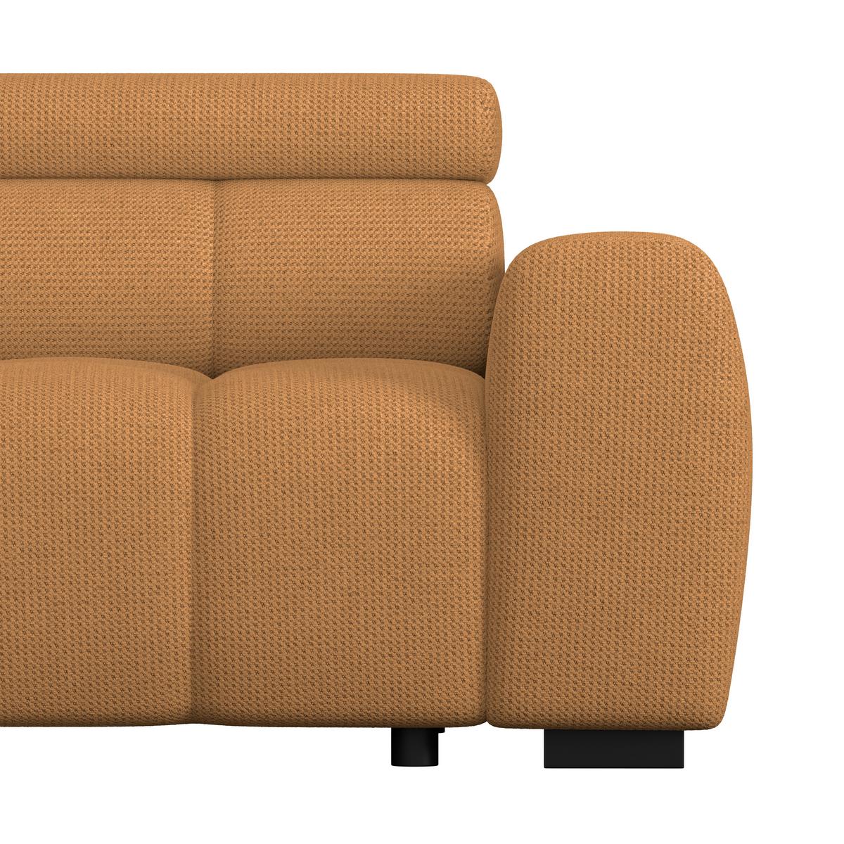 Ecksofa Fargo S Dunkelbraun, B: 168cm - Rostfarben/Dunkelbraun, Trend, Textil (168/285cm)
