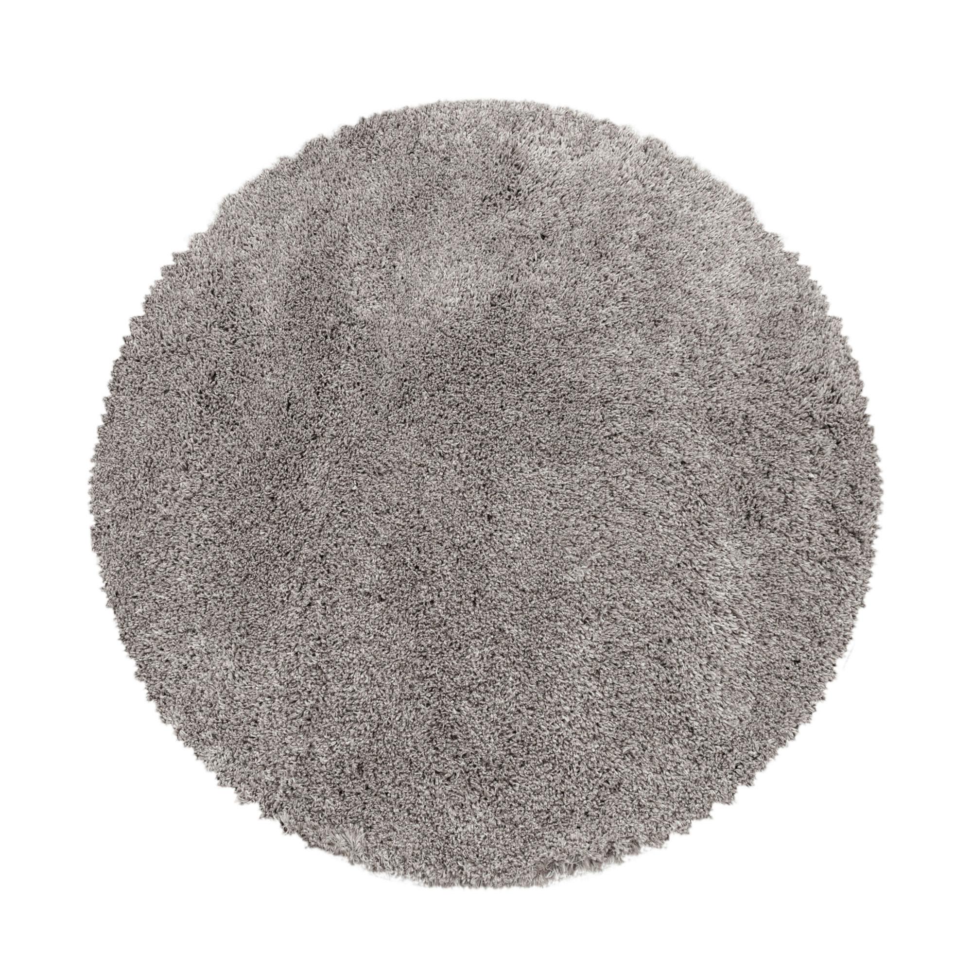 Hochflor Teppich Beige Naturfaser Fluffy Ø 160 cm - Beige, Basics, Textil (160cm) - Ayyildiz 