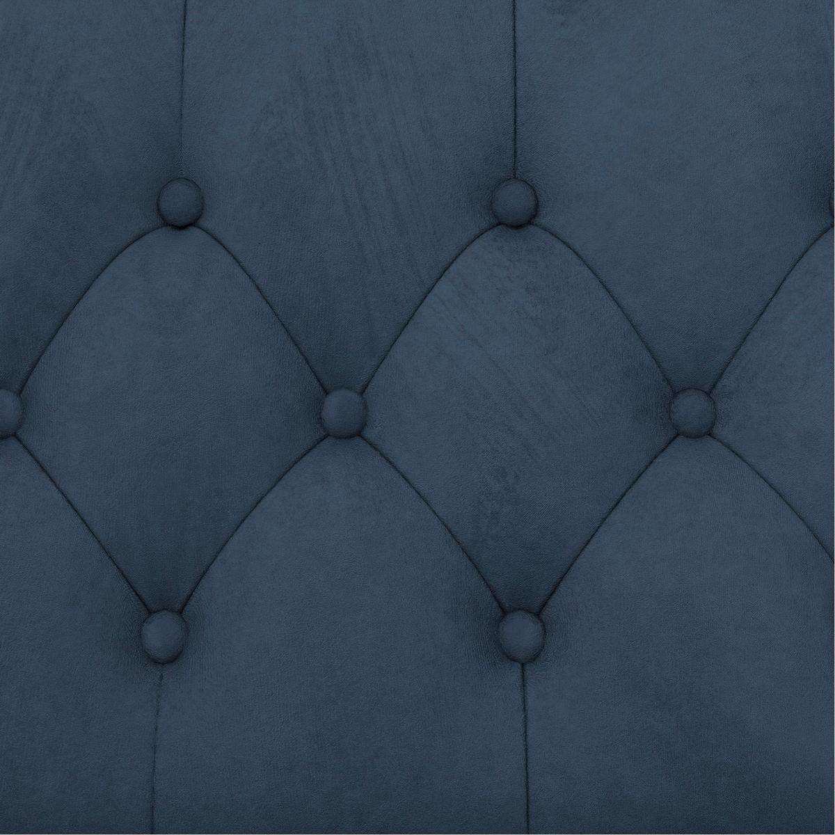 Sessel Firenze Blau, Relaxfunktion - Blau/Schwarz, Basics, Textil (111/83cm) - Livetastic