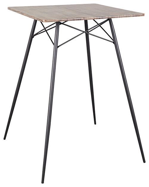Barový Stůl Jack - černá, Natur, kov/kompozitní dřevo (70/103/70cm)