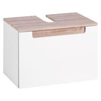 Waschbeckenunterschrank Siena B: 60 cm Sonoma Eiche/Weiß - Weiß/Sonoma Eiche, MODERN, Holzwerkstoff (60/40/35cm) - Held