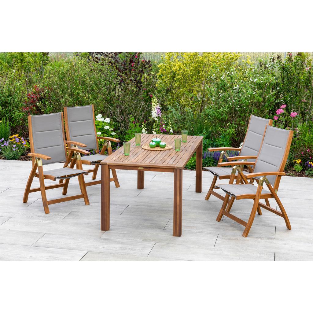 Gartensessel Klappbar Acapulco Akazie/Textil