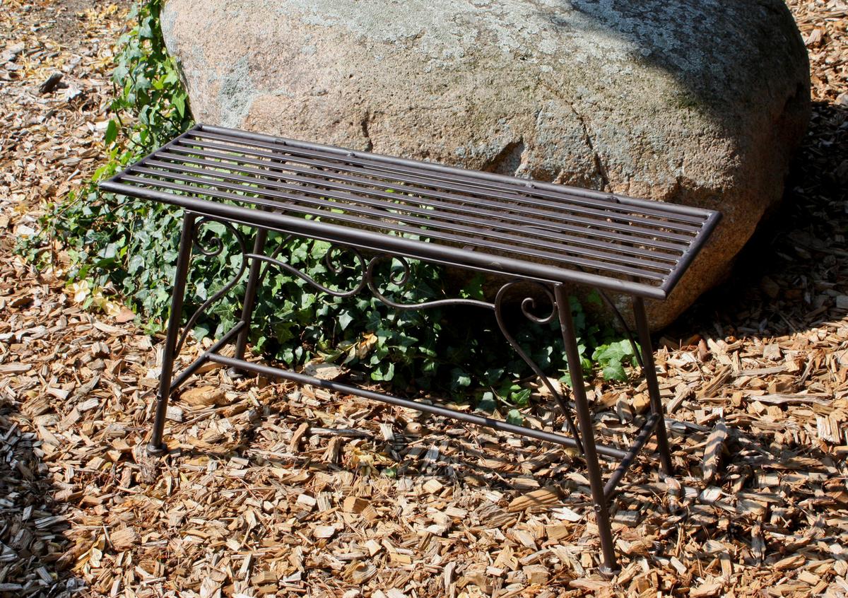 Gartenbank Stahl 2-Sitzer Lorin - Rostfarben, MODERN, Metall (83/45/27cm)