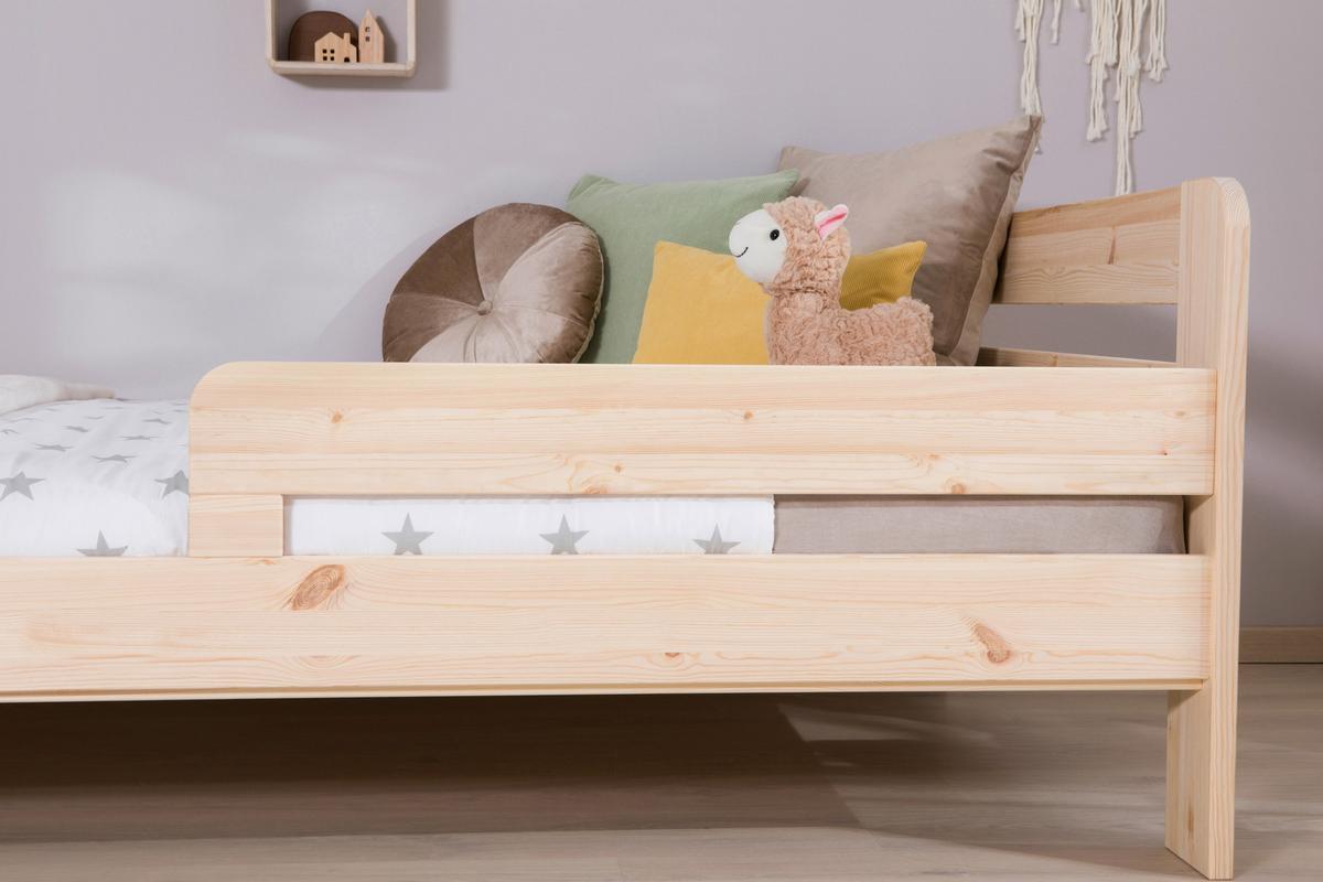 Bett Bennet Naturfarben inkl. Zubehör, 120x200 cm - Naturfarben, MODERN, Holz/Textil (120/200cm) - MID.YOU