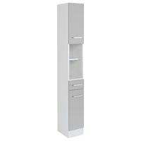 Hochschrank Riga Hellgrau/weiß B: 25 Cm - Hellgrau/Weiß, MODERN, Holzwerkstoff (25/190/35cm) - Held