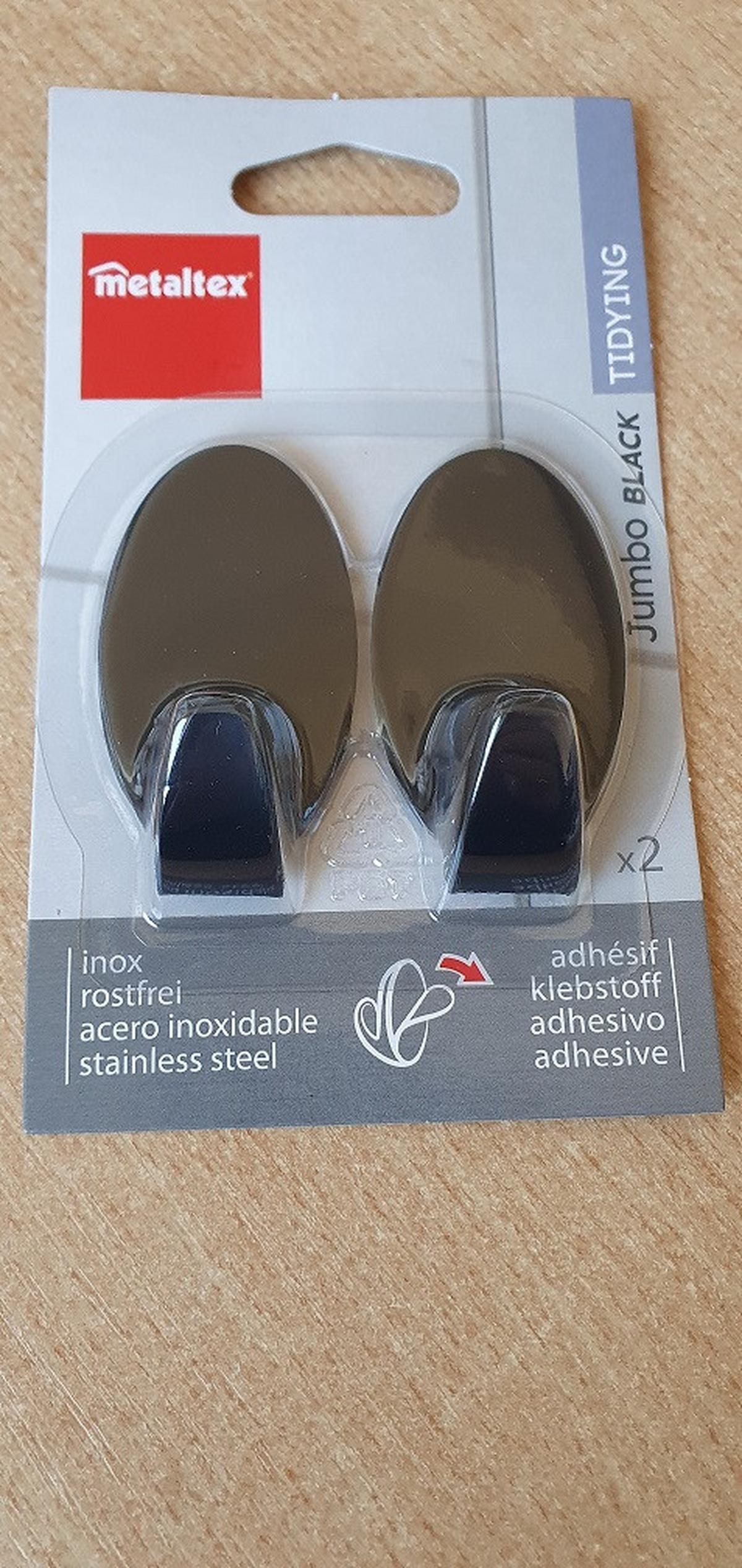 Hafthaken Margot, Chrom B/H/T: ca. 9,4/16/2,7 cm - Edelstahlfarben, Basics, Metall (9,4/16/2,7cm) - Metaltex