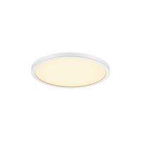 Deckenleuchte Oja Weiß D: 24,4 cm - Weiß, KONVENTIONELL, Kunststoff (24,4/2,3cm) - Nordlux