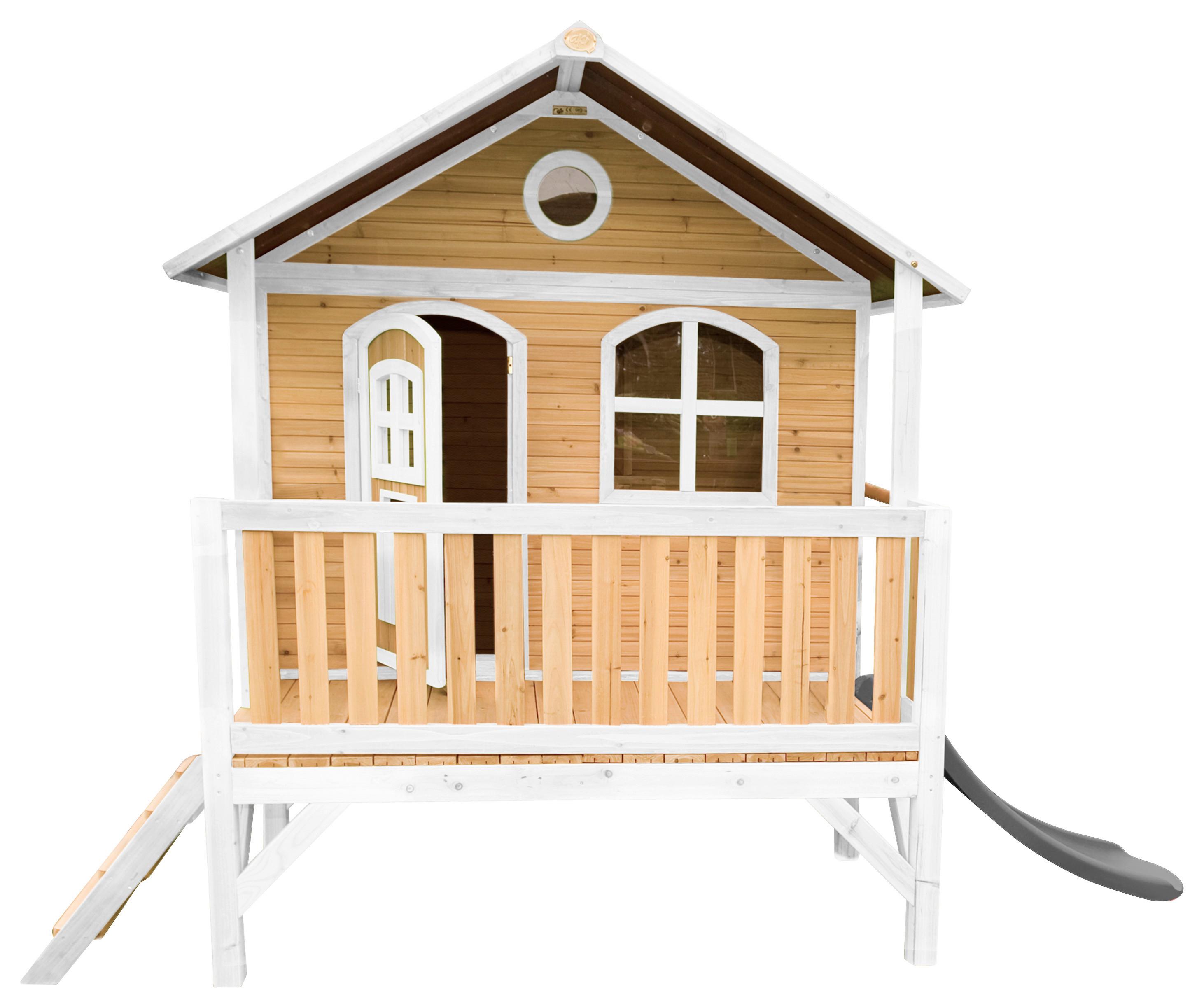 Spielhaus A030.040.81 - Rot/Braun, KONVENTIONELL, Holz/Kunststoff (349/233/212cm) - Ambia Garden