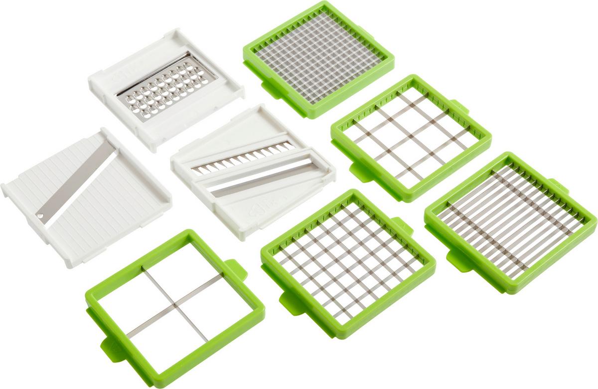 Gemüseschneiderset Tania - Edelstahlfarben/Weiß, Basics, Kunststoff/Metall (30/13/12cm) - James Wood